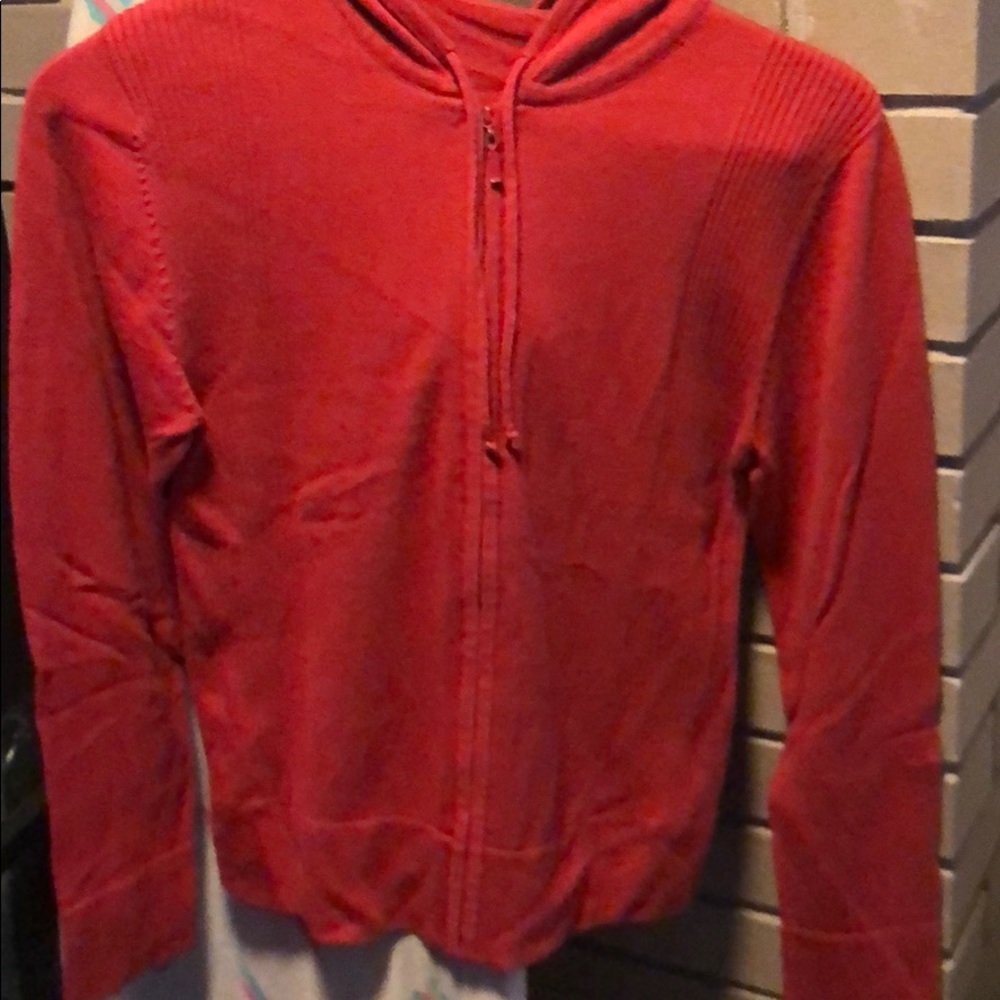 Little red hoodie sweater.
